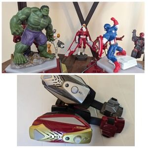 Marvel's Avengers Playmation Lot-Seven Figures, Iron Man Gear